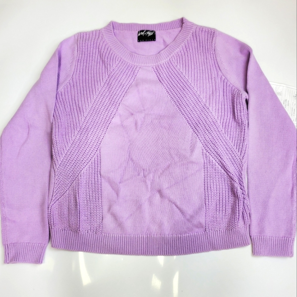 Lord & Taylor Sweater Cotten Lavender